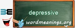 WordMeaning blackboard for depressive